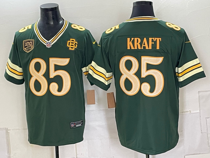 Men Green Bay Packers #85 Kraft green 2026 Nike NFL Jersey 0910001->green bay packers->NFL Jersey